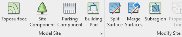 Revit 2023 Site Ribbon