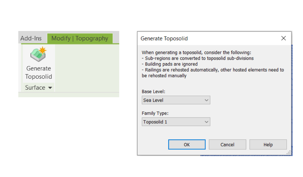 Revit Generate Toposolid