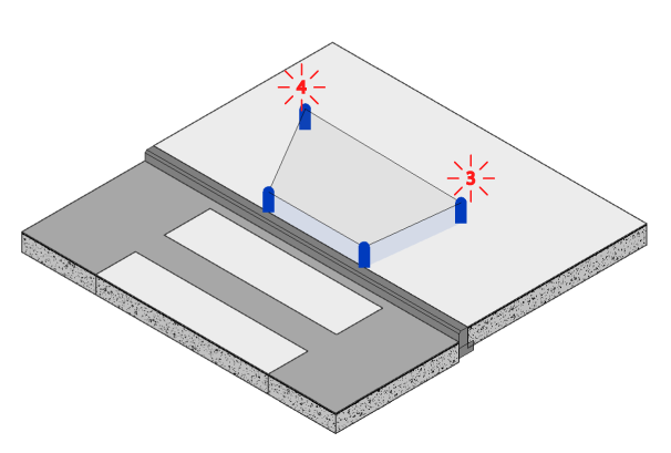 Curb Ramp Placing 4 Points