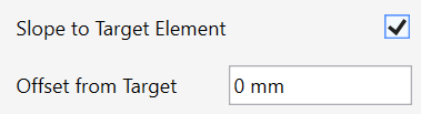 Slope to Target Elements