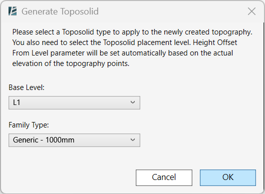 Generate Toposolid