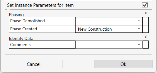 Add Rhino Set Instance Parameters