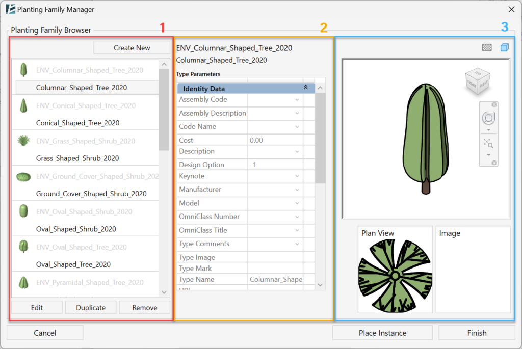 Planting Family Tool