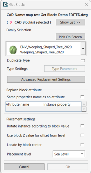 Get Block Dialog Box