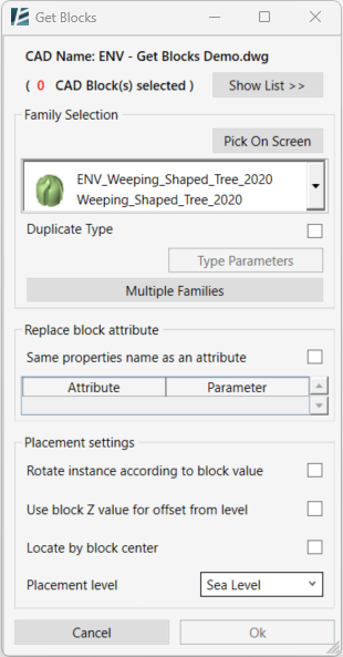 Get Block Dialog Box