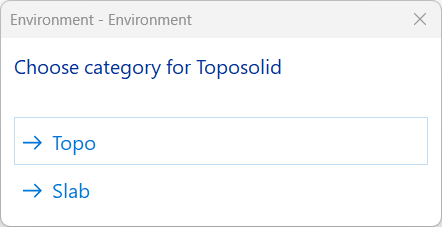 Choose category for Toposolid