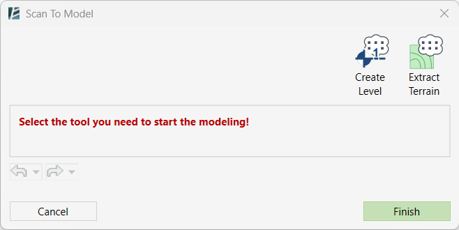 Scan to Model Dialog box