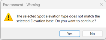 Spot Elevation do not match Elevation Base