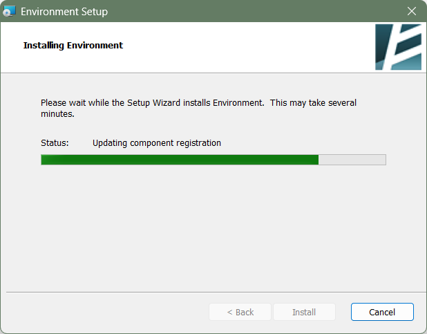 Install Screen Progress