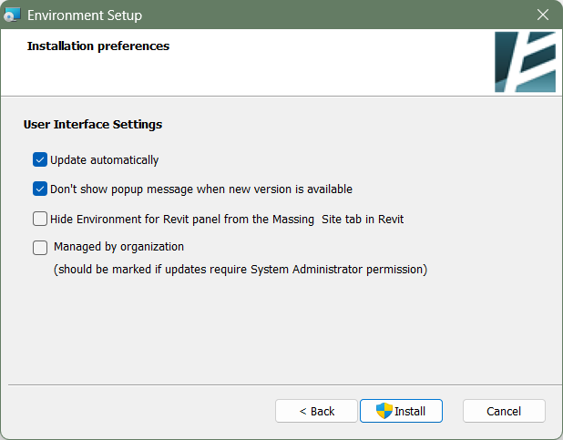 Install Options
