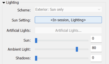 Lighting Adjustments